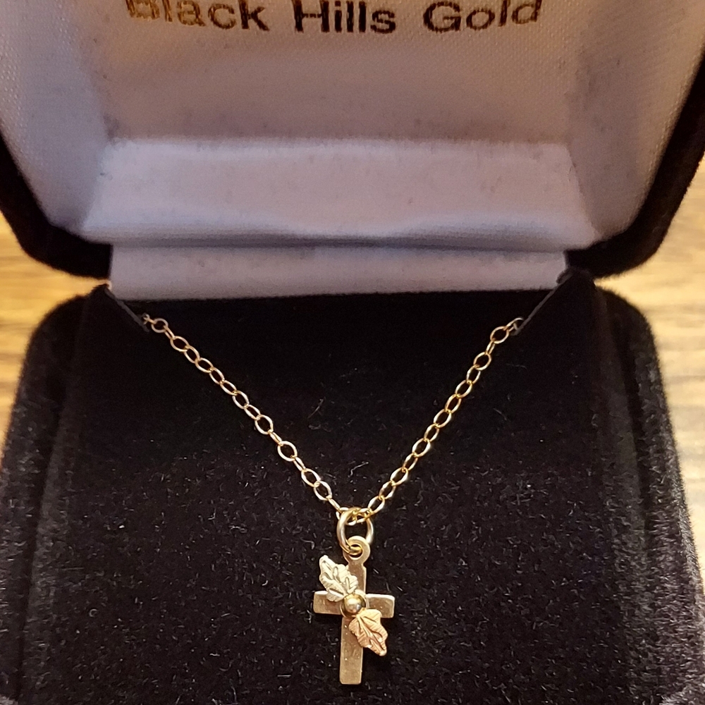 *New* Black Hills Gold Cross Necklace